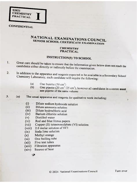 Neco Specimen For 2014