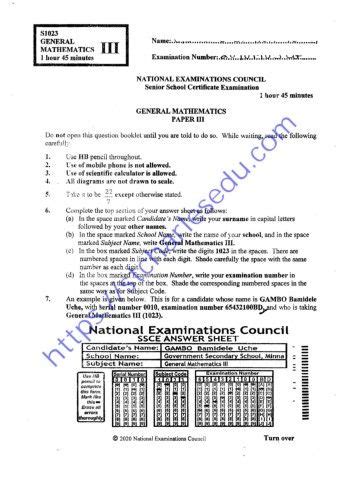 Read Online Neco Gce Past Question Paper On Maths File Type Pdf 