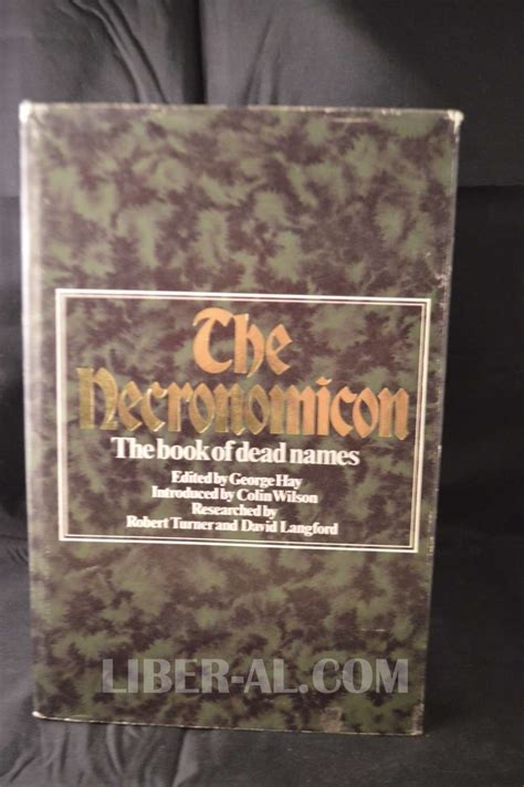 necronomicon the book of dead names