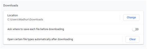 nedladdade filer chrome