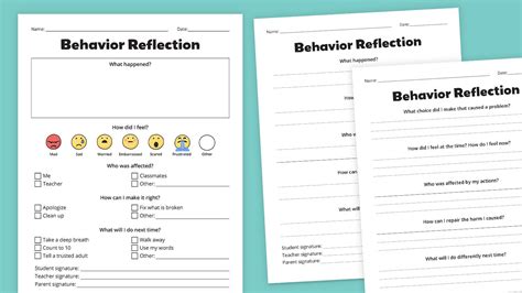 Need Behavior Reflection Sheets Grab Our Free Bundle Kindergarten Reflection Sheet - Kindergarten Reflection Sheet