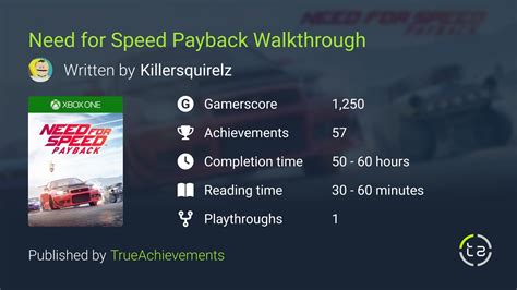 Need For Speed Payback Walkthrough