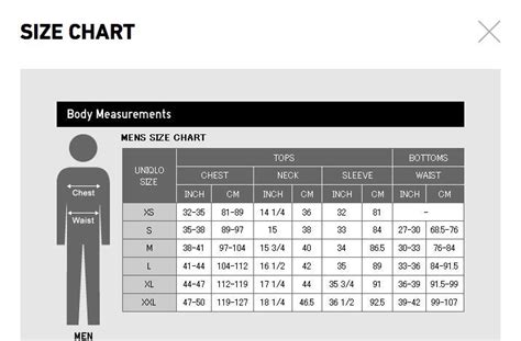 Need Help Understand This Uniqlo Size Chart Malefashionadvice Size Chart Baju - Size Chart Baju
