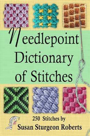 needlepoint dictionary of stitches english editio