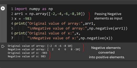 Negative Value Python