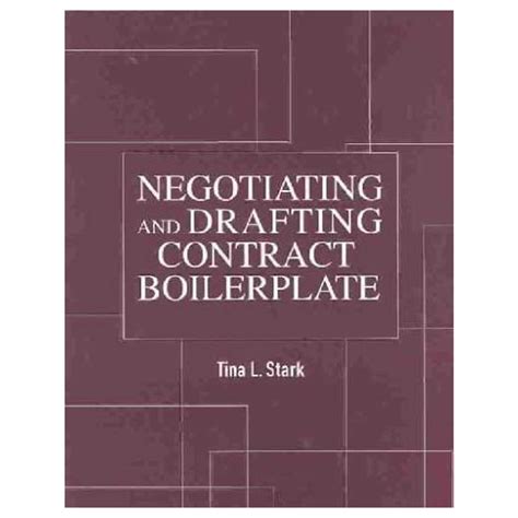 Negotiating And Drafting Contract Boilerplate With Cdrom And Cdi 1 2 I 1 2 Negotiating Drafting Con Paperback
