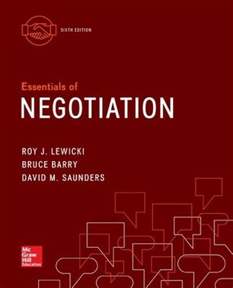 Full Download Negotiation Sixth Edition Lewicki 