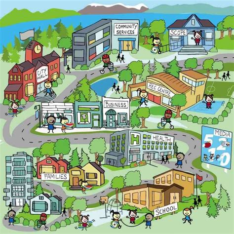 Neighborhood Map For Kids Teaching Resources Twinkl Usa Map Creating Worksheet Kindergarten - Map Creating Worksheet Kindergarten