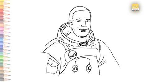 Neil Armstrong Drawing