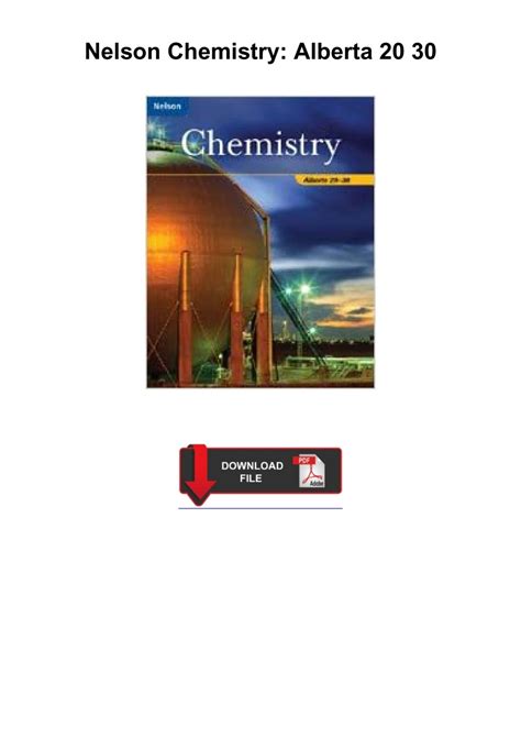 Nelson Chemistry 20 30 Solution Manual Solomoore