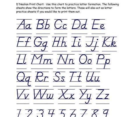nelson handwriting alphabet
