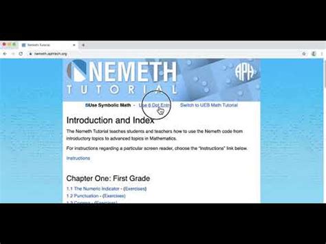 Nemeth Tutorial Lesson 1 3 Aph Tech Commas In Math - Commas In Math