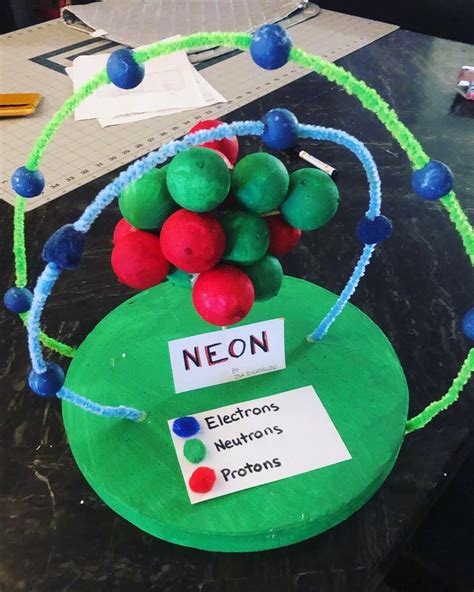 Neon Atom 3d Model