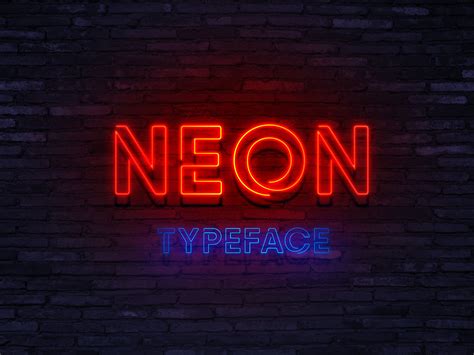 neon typography