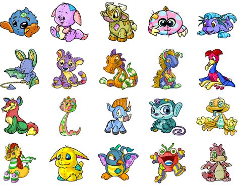 neopets colors