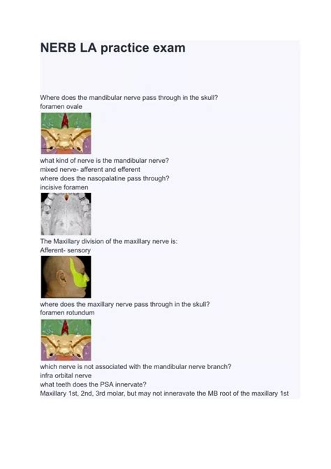 Read Nerb Written Exam Questions 