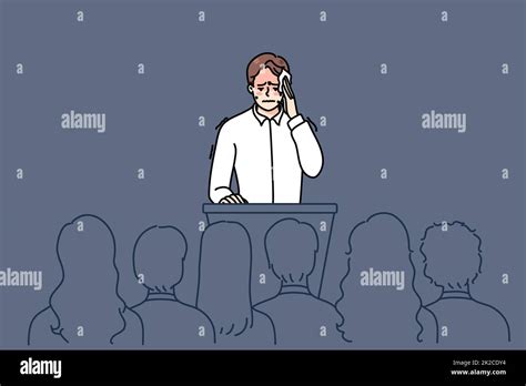 nervous speaking in front of a crowd