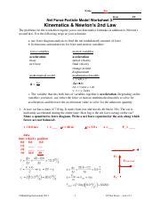Net Force Particle Model 3 Answers