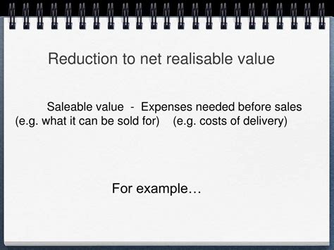 Net Realisable Value