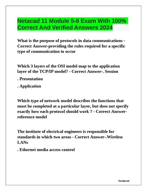 Netacad Answers