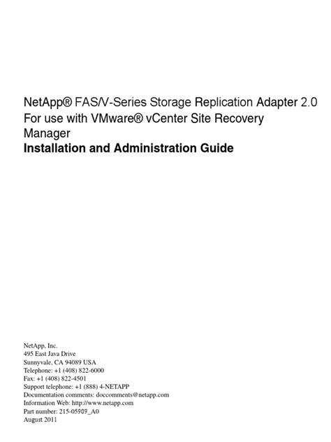 Netapp Administration Guide