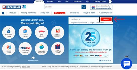 Netbanking At Hdfc