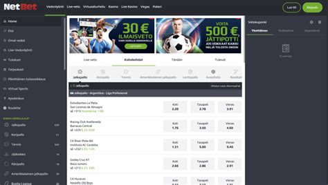 netbet vedonlyonti bonus jrvc