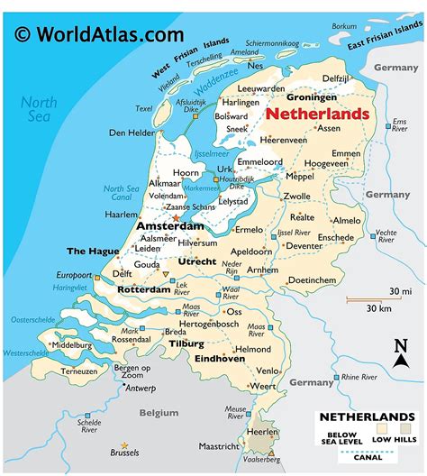 Netherlands Dutch Map