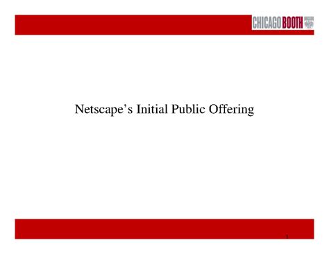 Netscape Initial Public Offering Case Study Solutions