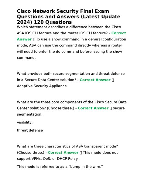 Network Security 10 Final Exam