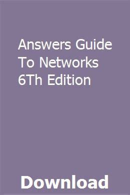 Read Online Network Guide To Networks 6Th Edition Answer Key 