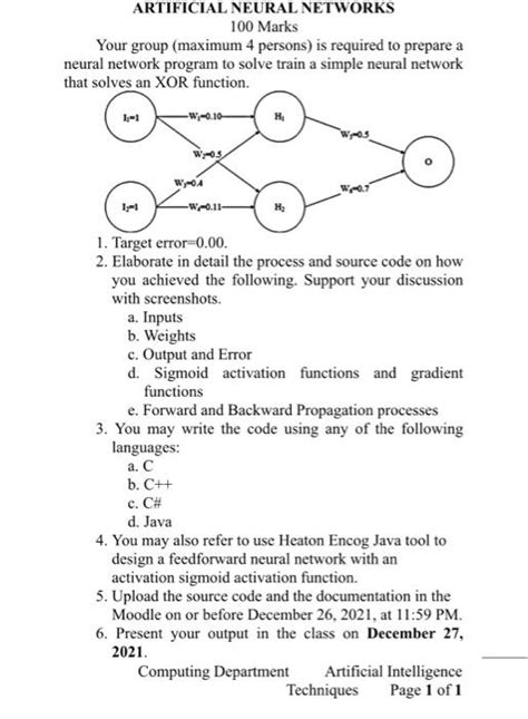 Neural Network Exam Question Solution Jawboneore