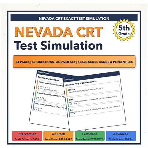 nevada crt practice tests 5th grade math