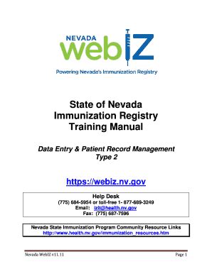 nevada immunization records
