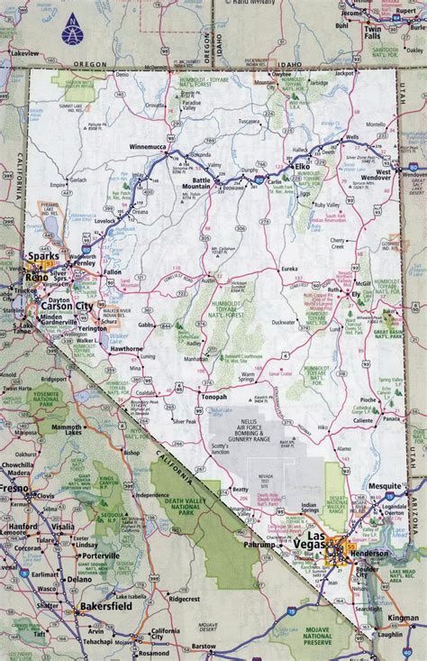 nevada state map