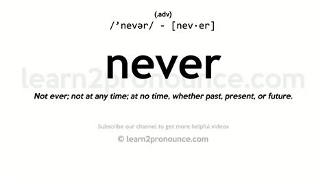 never definition