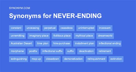 never ending synonym