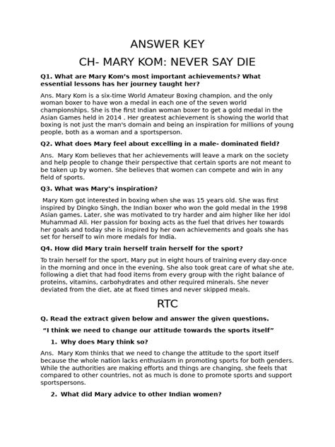 Never Say Die Math Answer Sheet