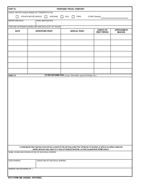 new air force form 29b