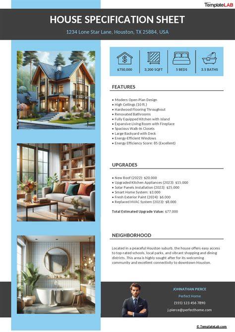 new construction spec sheet lenders choice inc