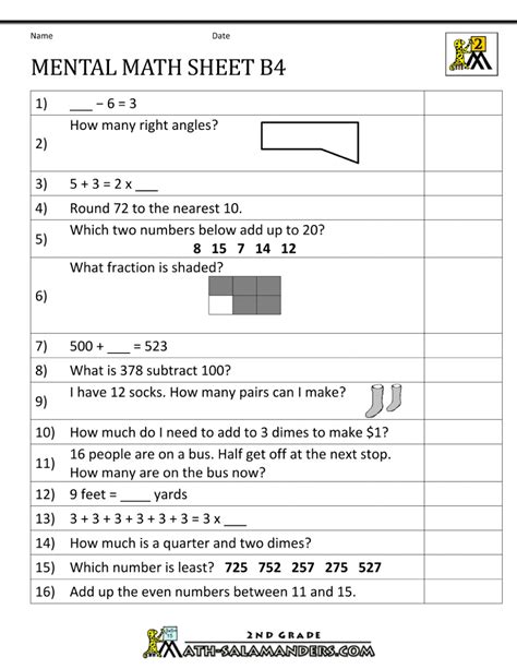 New Download Cbse Maths Worksheet For Class 2 Unit Vii Worksheet 2 - Unit Vii Worksheet 2