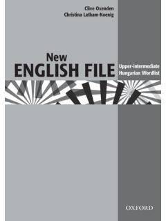 new english fileupper intermediate hungarian wordlist