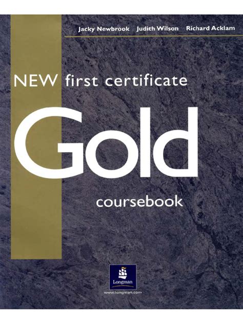 New First Certificate Gold Answer Key