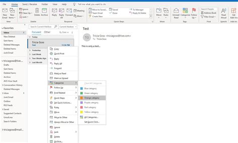 new folder in outlook