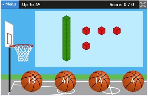 New Game Place Value Basketball Topmarks Blog Basketball Math - Basketball Math