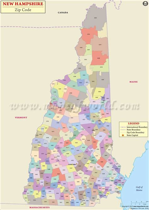new hampshire postal code
