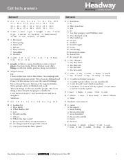 New Headway Elementary Exit Test