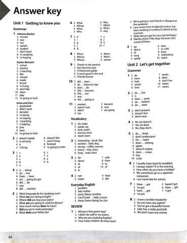 new headway pre intermediate workbook answer key
