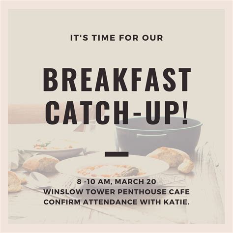 new hire breakfast invite