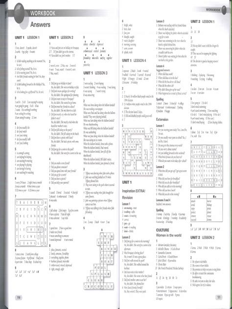 new inspiration 3 workbook answer